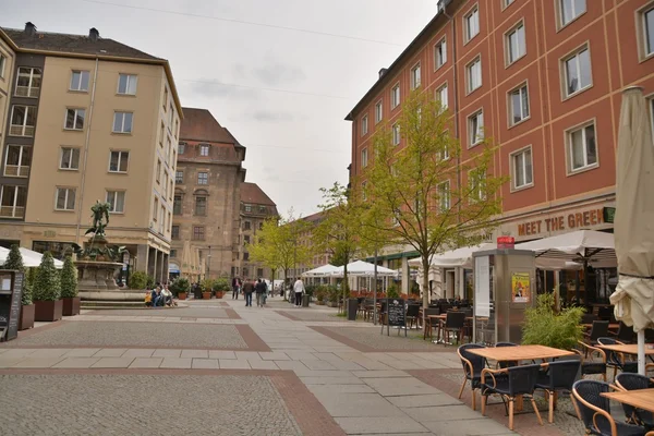 Dresden gator och byggnader Visa — Stockfoto