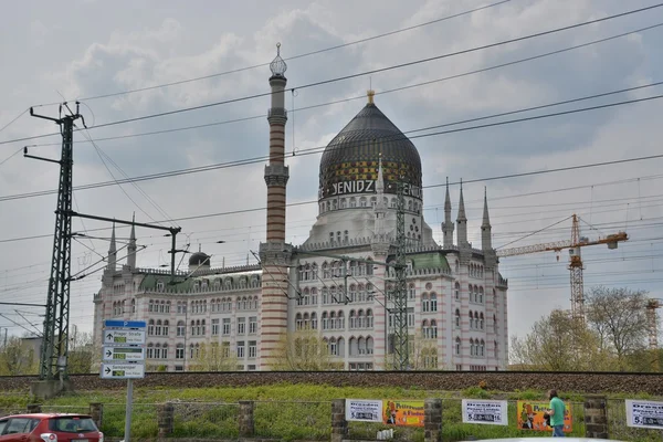 Dresden gator och byggnader Visa — Stockfoto