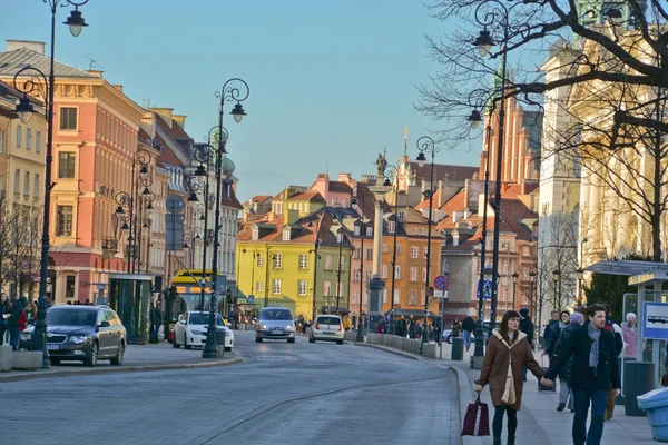 Varsovia vista al casco antiguo — Foto de Stock