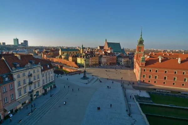 Varsovia vista al casco antiguo — Foto de Stock