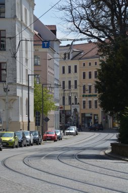 Gorlitz şehir cadde görünümü