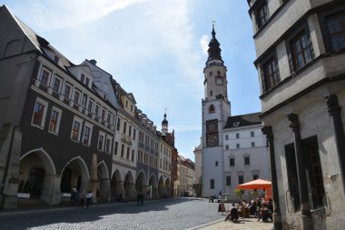 Gorlitz city street view clipart