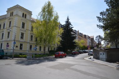 Gorlitz şehir cadde görünümü