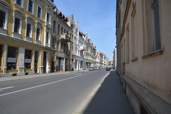 Widok ulicy miasta Görlitz Zdjęcia Stockowe bez tantiem