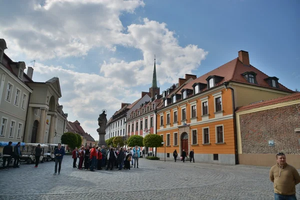 Wroclaw ville vue sur la rue — Photo