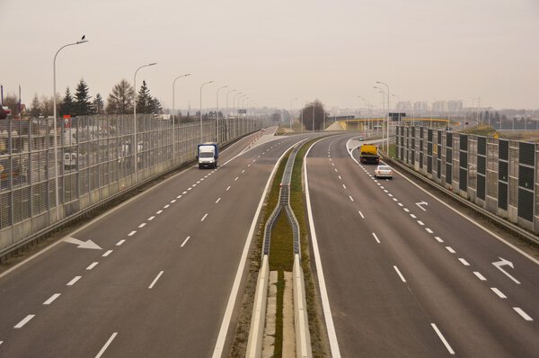 S17 speedway near to Lublin, Poland