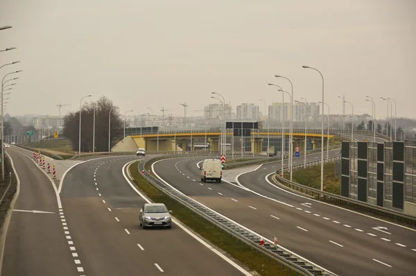 Αυτοκινητόδρομος S17 κοντά στο Lublin, Πολωνία — Φωτογραφία Αρχείου