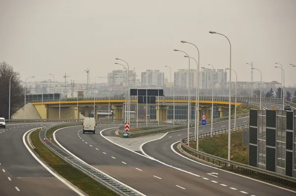 Спідвей S17 недалеко від м. Люблін, Польща — стокове фото
