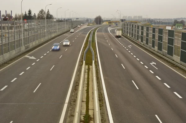 Αυτοκινητόδρομος S17 κοντά στο Lublin, Πολωνία — Φωτογραφία Αρχείου