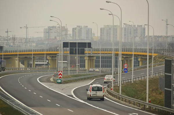 Autostrada S17 vicino a Lublino, Polonia — Foto Stock