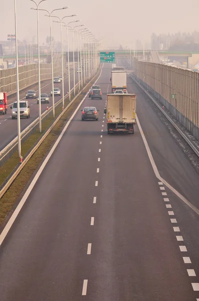 Autostrada S17 vicino a Lublino, Polonia — Foto Stock