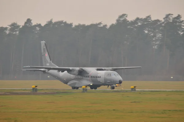 CASA C-295 no aeroporto de Lublin — Fotografia de Stock
