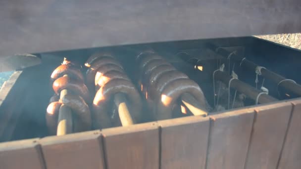 Carne ahumada — Vídeos de Stock