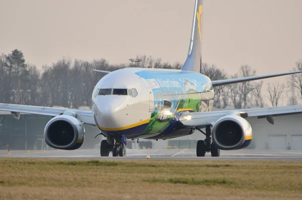 Avion Ryanair en peinture spéciale — Photo