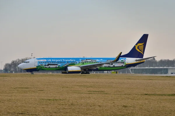Aereo Ryanair in pittura speciale — Foto Stock