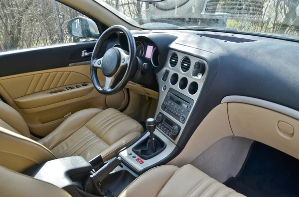 Luxe auto-interieur — Stockfoto