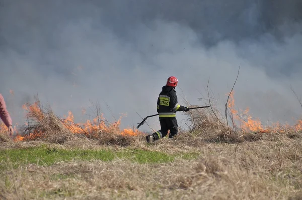 Fuego junto al Vístula — Foto de Stock