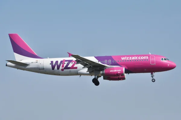 Wizzair plan — Stockfoto