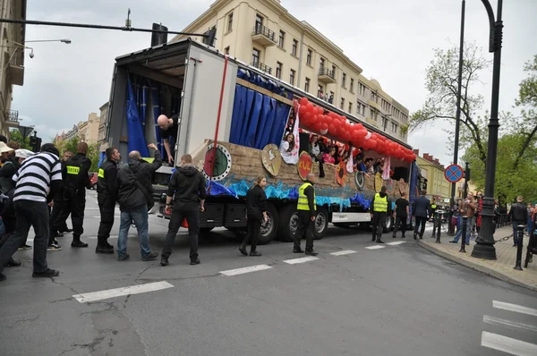 Průvod studentů 2015 — Stock fotografie