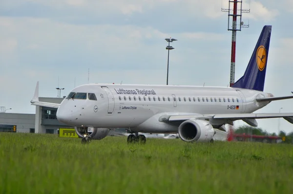 Lufthansa CityLine plane — Zdjęcie stockowe