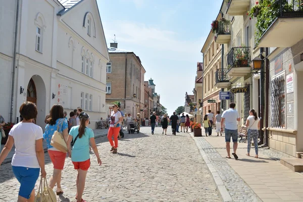 Сандомирський місто подання — стокове фото