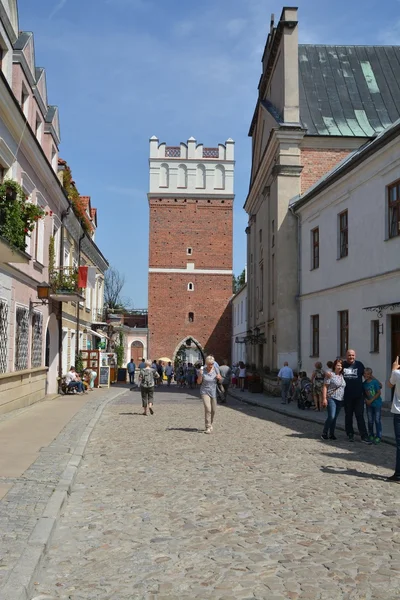 Widok miasta Sandomierz — Zdjęcie stockowe