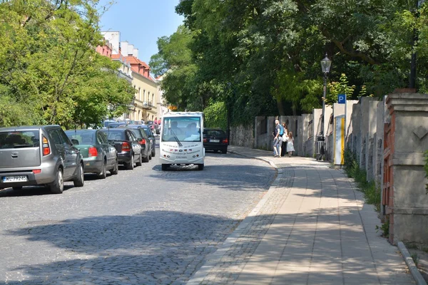 Sandomierz kilátás a városra — Stock Fotó