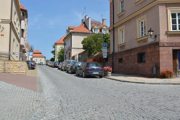 Sandomierz stad weergave — Stockfoto