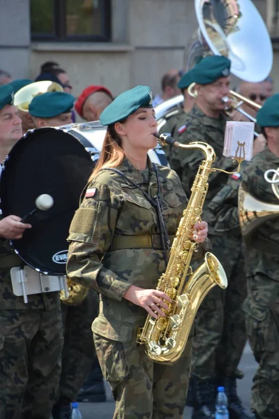 Polska armén dag — Stockfoto