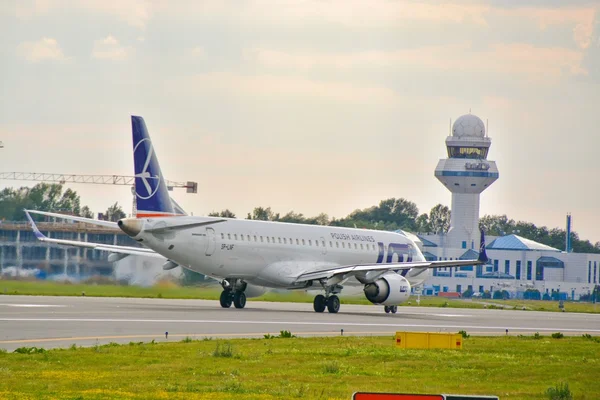 Plane SP-LNF Rechtenvrije Stockafbeeldingen