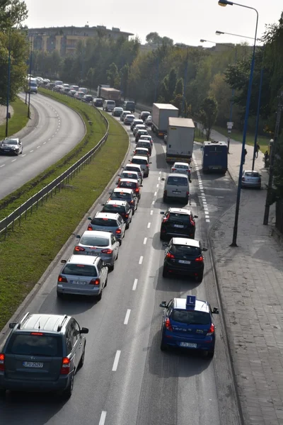 Lublin miasto ruchu — Zdjęcie stockowe