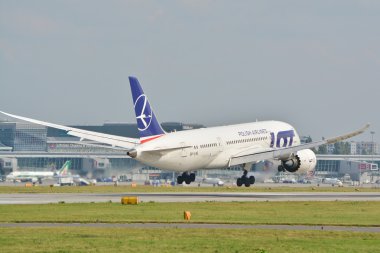Boeing 787 Dreamliner uçak görünümü