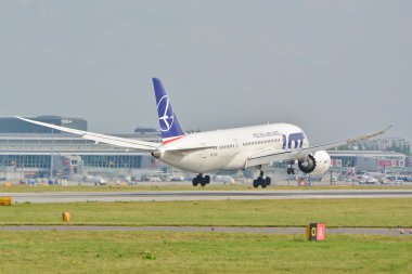 Boeing 787 Dreamliner uçak görünümü