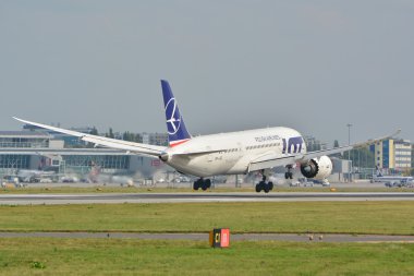 Boeing 787 Dreamliner uçak görünümü