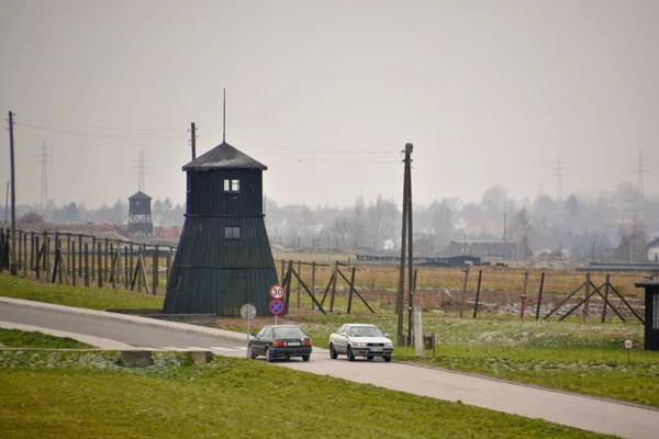Majdanek bâtiments vue — Photo