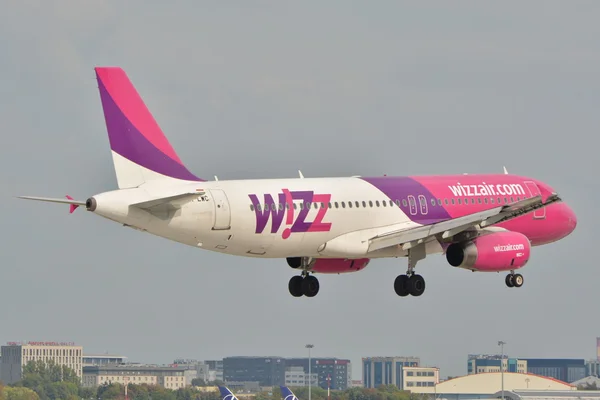 Vista aereo di Wizzair — Foto Stock