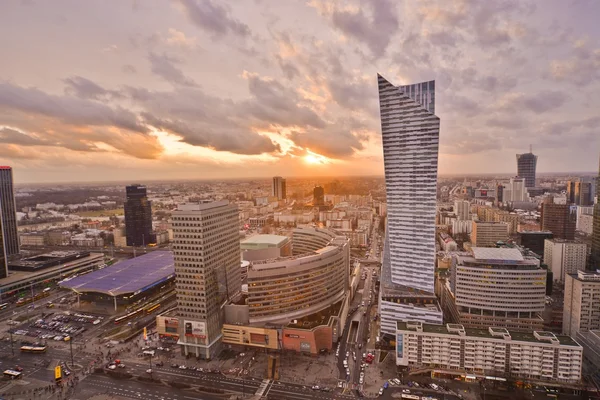 Warsaw downtown view — Stock Photo, Image