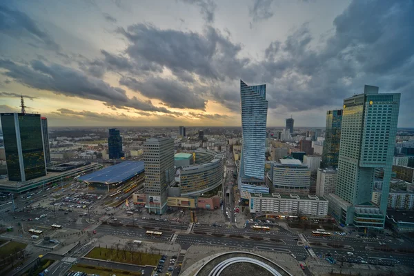 Warsaw downtown view — Stock Photo, Image