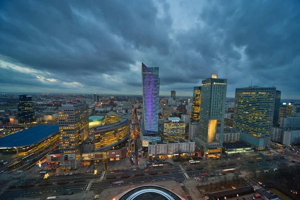 Varşova şehir merkezinin görünümü — Stok fotoğraf