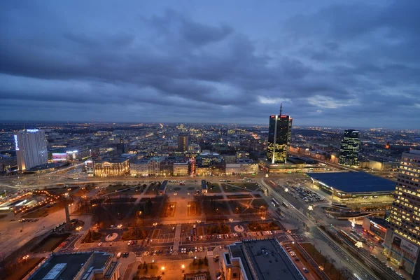 Varsovia centro Vista — Foto de Stock