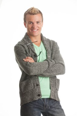 Yakışıklı genç adam.