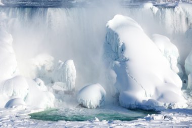 Niagara Falls, 2015 yılında kış buz birikmesi