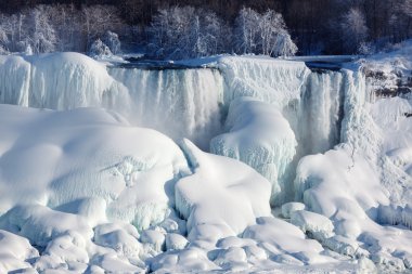 Niagara Falls, 2015 yılında kış buz birikmesi
