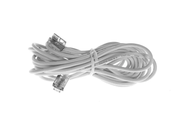 Ethernet-Kabel mit Kabelbinder. — Stockfoto