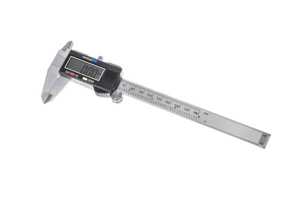 Калипер сидит на белом фоне