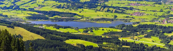 Krajobraz Panorama z góry Alpy w Bawarii — Zdjęcie stockowe