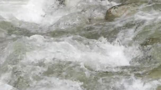 Stream met trapsgewijs in de bergen van Beieren — Stockvideo
