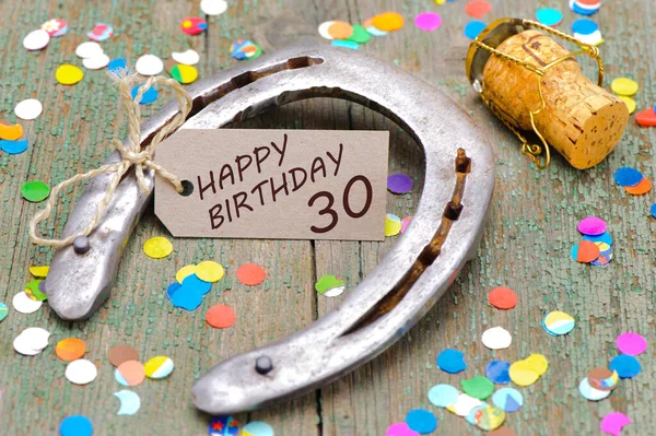 Happy Congratulations 30Th Birthday — Stock Photo, Image