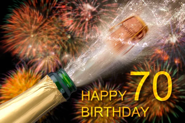 Congratulazioni 70Esimo Compleanno — Foto Stock