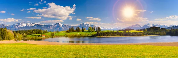 Vacker Panorama Landskap Bayern Tyskland — Stockfoto